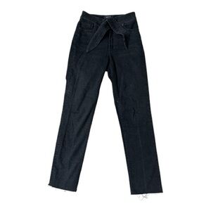 Paige Margot Straight W/Pointed Tie + Raw Hem SZ 23